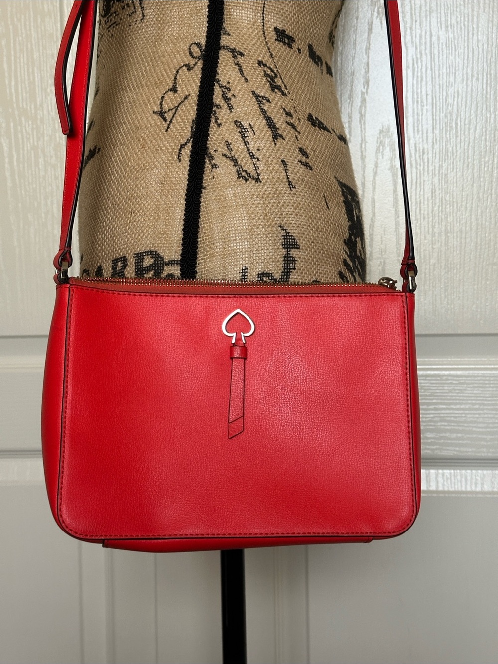 Kate Spade Adel Leather Crossbody -Geranium-